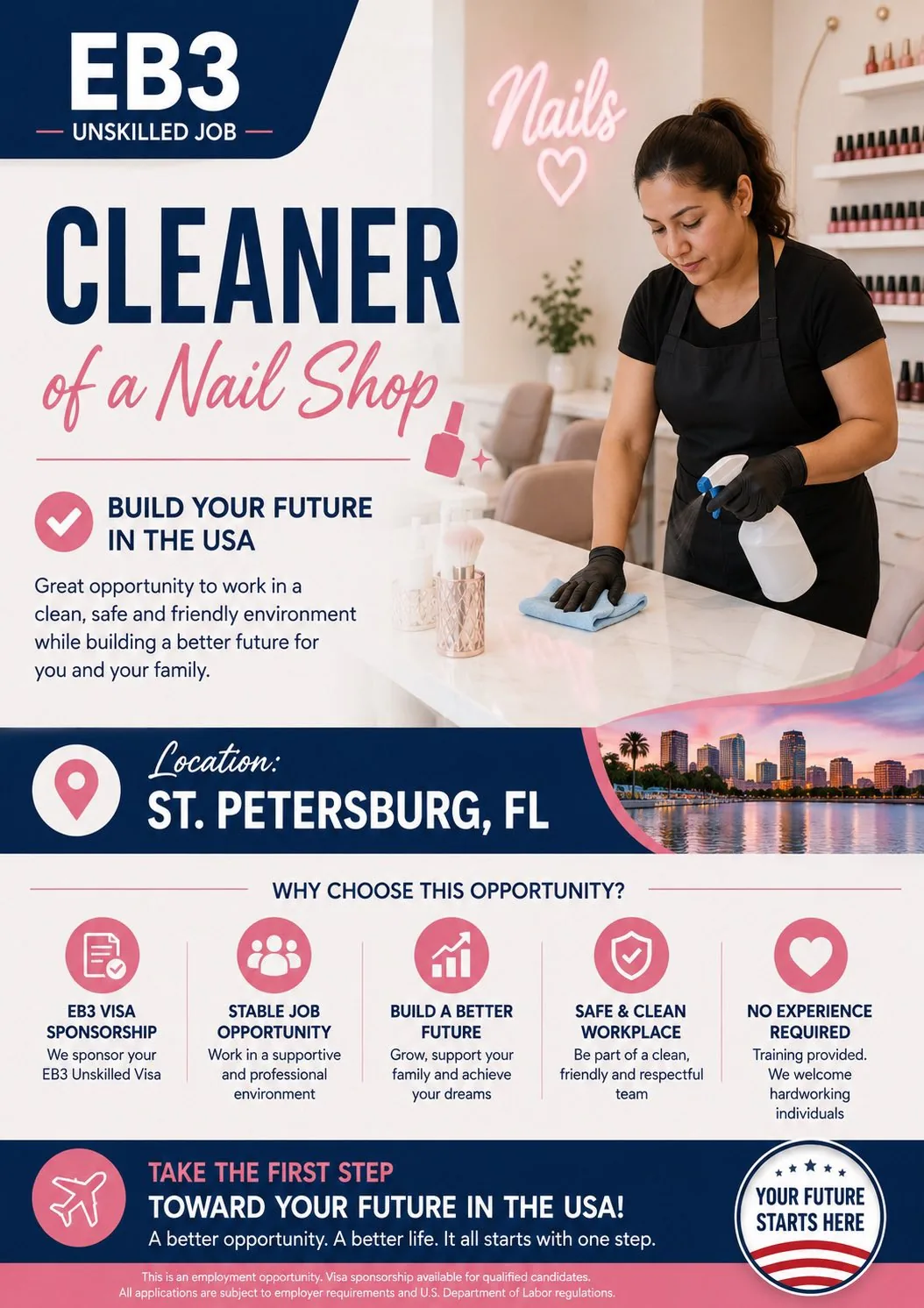 Nail Shop Cleaner · St. Petersburg, FL